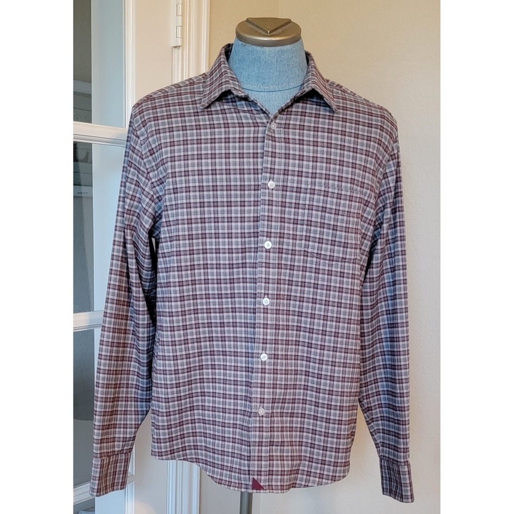 Untuckit Men's Long Sleeve Slim‎ Fit Multicolor Shirt Large